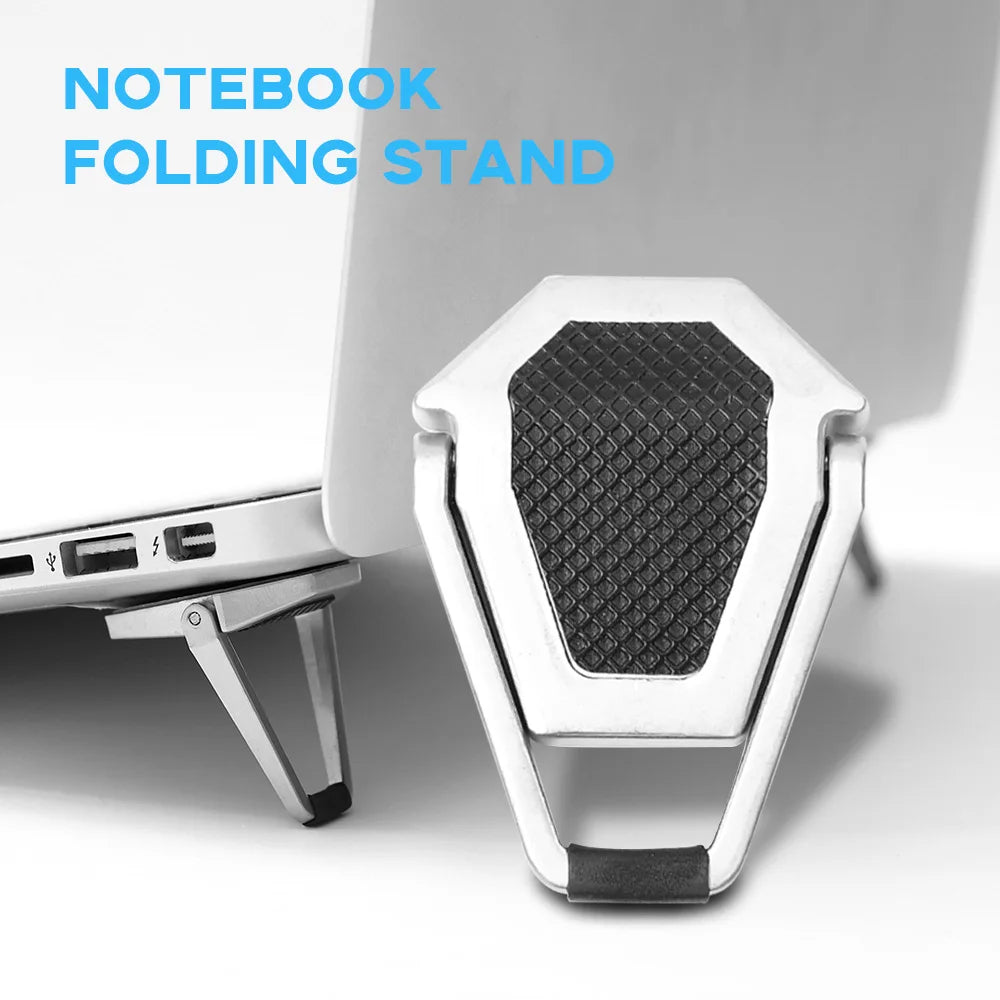 Foldable Metal Laptop Stand Universal Non-slip Bracket Support for Macbook Pro Air Lenovo Notebook Laptops Mount Holder Feets