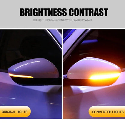 Car Rearview Mirror Indicator Lamp DRL Streamer Strip Flowing Turn Signal Lamp LED Car Light Source Turn Signals For Cars