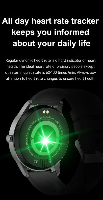 New Health Smart Watch ECG Heart Rate Blood Oxygen Blood Pressure Monitoring Bluetooth Call GPS Movement Trajectory Smartwatches