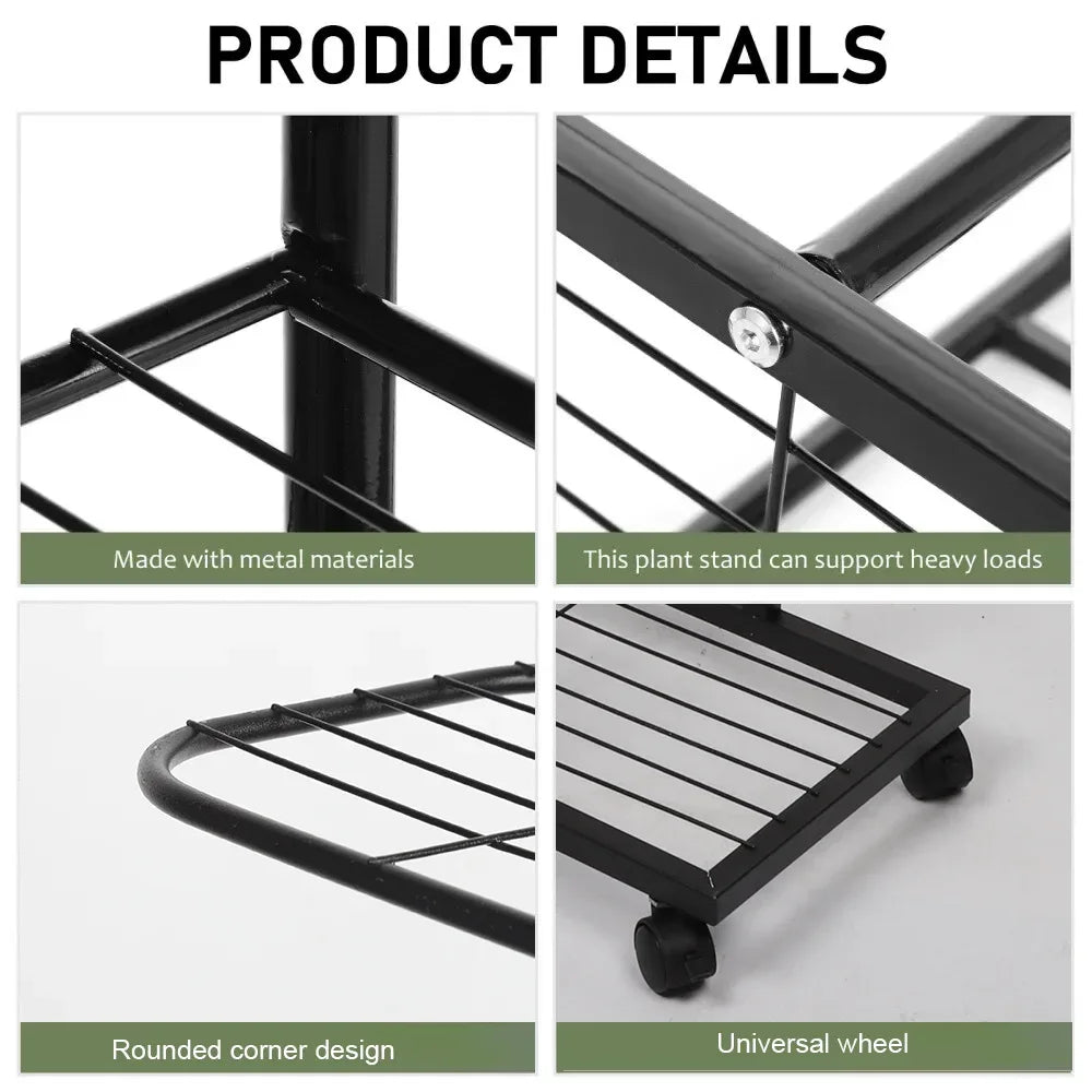 Plant Stand Stand for Flowers Iron 3/7Layers Plant Shelf Plant Organizer Storage Plant Holder Display Stand Garden Decoration