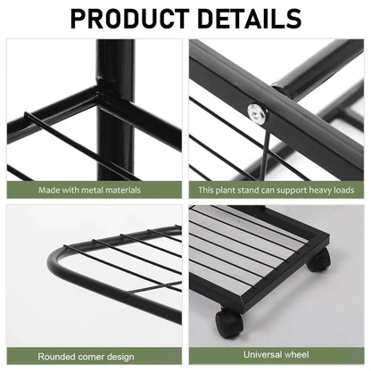 Plant Stand Stand for Flowers Iron 3/7Layers Plant Shelf Plant Organizer Storage Plant Holder Display Stand Garden Decoration