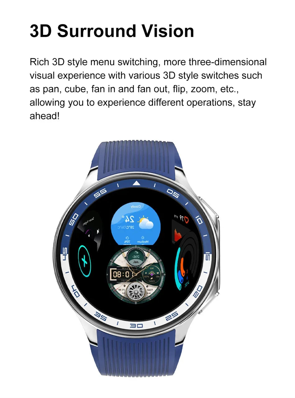 DT Watch X 4G Memory For OPPO Smart Watch Music Video Bluetooth Call IP68 Waterproof AMOLED Smartwatch For TWS Earphones 2026New