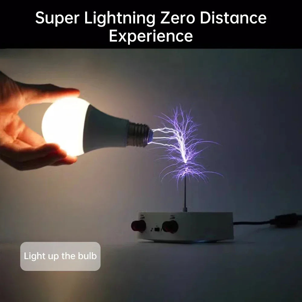 AC110-220V Input Dual Mode Music Tesla Coil Palm Tesla Coil High Frequency Voltage Pulse arc Generator  Artificial Lightning