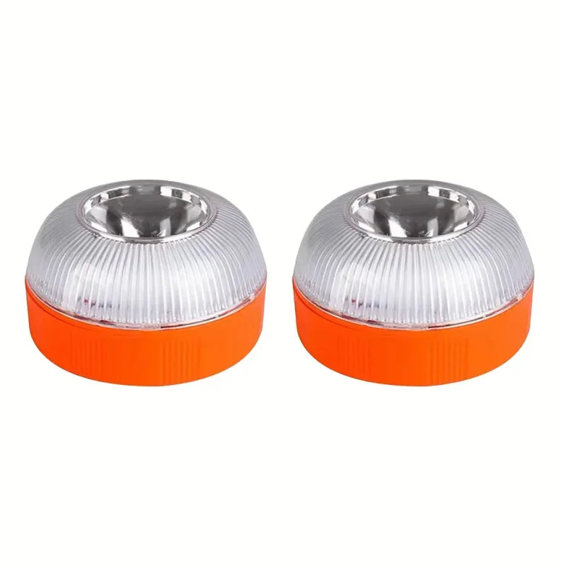 V16 Car warning strobe light, ultra-bright LED, night safety flashing light, strong magnet suction roof light, warning light