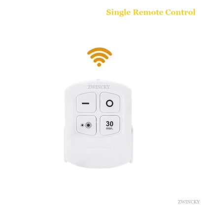 3W Super Bright Cob Under Cabinet Light LED Wireless Remote Control Dimmable Wardrobe Night Lamp Home Bedroom Closet Kitchen