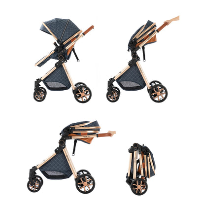 Baby Stroller 3 in 1 stroller lightweight strollers  Baby Carriage mutifunction strollers Baby newborn stroller mother kids