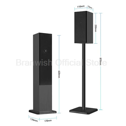 5.1 Channel Home Theater System 200W Peak Power Subwoofer Bluetooth 5.0 Wireless Microphone Wall Mount Speakers For Home KTV