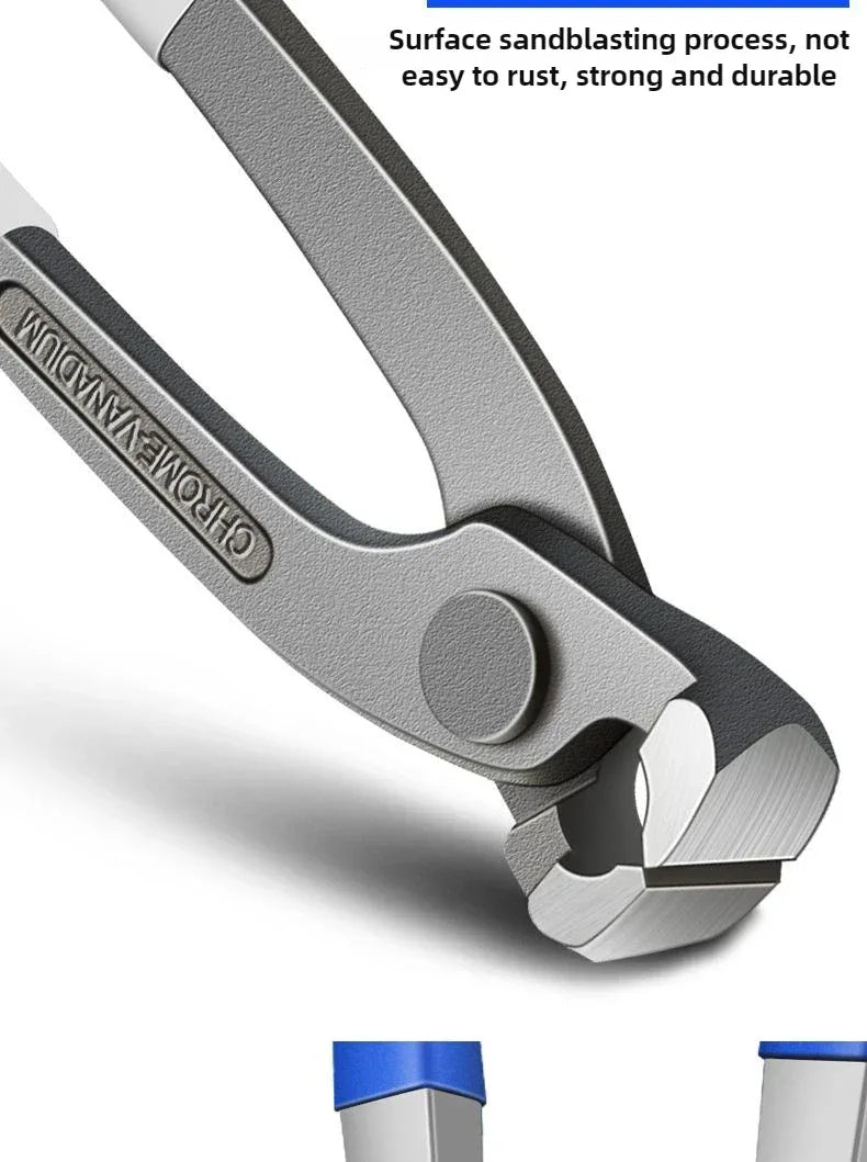 RUR Tower Pincers Non-slip Grips Pliers Flat Mouth Cattle Horse Hoof Nippers Snips Puller Hand Tools Pulling Nails Cutting Wires