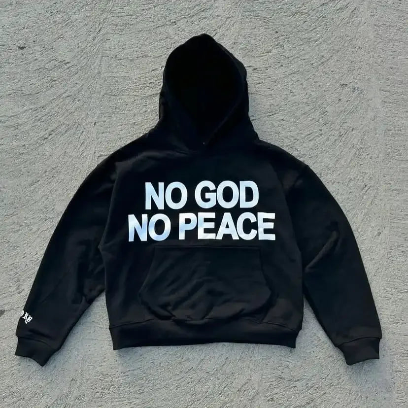 Retro Street Geometry Print Hoodie Original Design Patchwork Y2K Hip Hop Harajuku Style Casual Oversized Hoodie Male Tracksuit