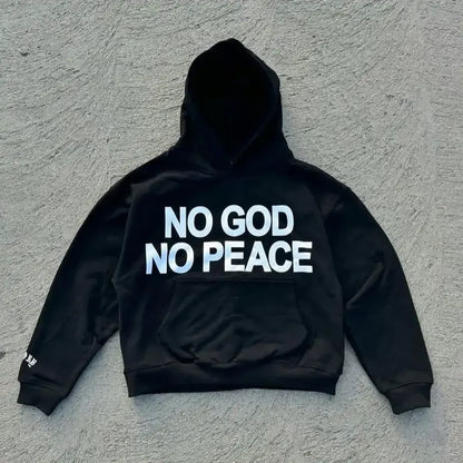 Retro Street Geometry Print Hoodie Original Design Patchwork Y2K Hip Hop Harajuku Style Casual Oversized Hoodie Male Tracksuit