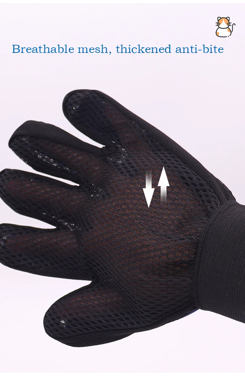 Pet Glove Cat Grooming Glove Cat Hair Deshedding Brush Gloves Dog Comb for Cats Bath Hair Remover Clean Massage Brush For Animal