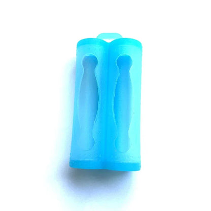 Double Battery Silicone Sleeve Cover Case For 18650 Battery Protective Bag Pouch Battery Storage Box Silicone Shockproof Case