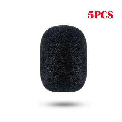 15/100PCS Microphone Replacement Foam Microphone Windscreen Headset Cover Telephone Headset Mic Cover Windshied Headset Foam