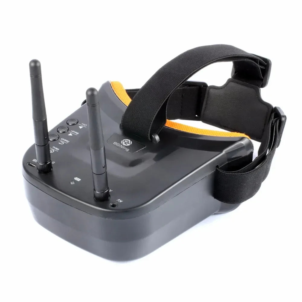 BGNing FPV Goggles 3inch 480 x 320 Display Double Antenna 5.8G 40CH Built-in 3.7V 1200mAh Battery for RC Racing Plane Quadcopter