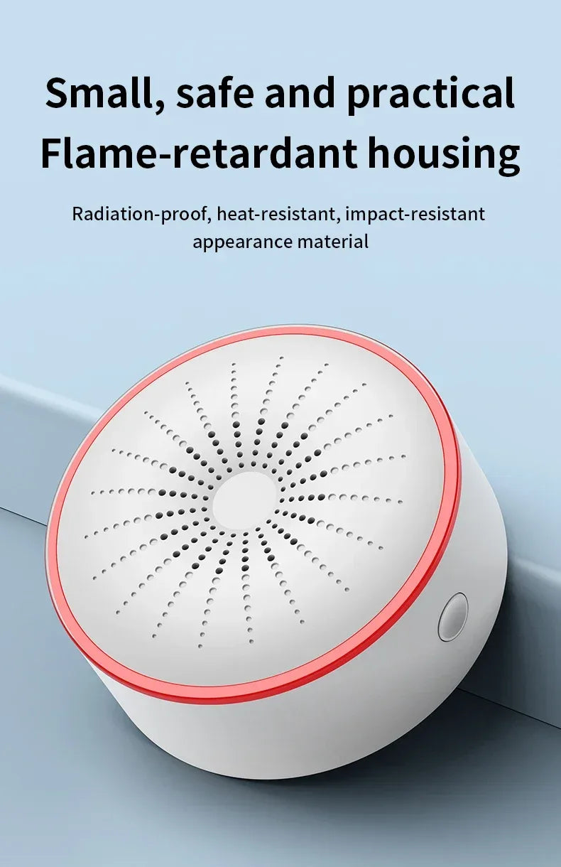 Tuya WiFi ZigBee Alarm Siren Sensor Detector Sound And Light Alarm Home Security System Smart Life APP Alexa Google Assistant