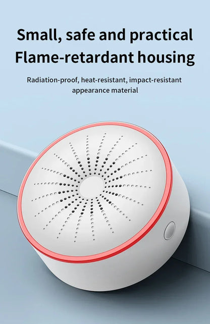 Tuya WiFi ZigBee Alarm Siren Sensor Detector Sound And Light Alarm Home Security System Smart Life APP Alexa Google Assistant