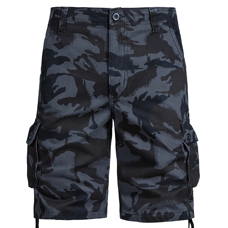 Mens Camo Shorts Men Camouflage Overalls Loose Casual Outdoor Sports Half Pants Side Pocket Cotton Comfortable Shorts