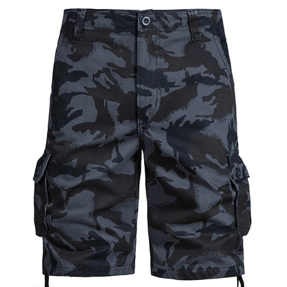 Mens Camo Shorts Men Camouflage Overalls Loose Casual Outdoor Sports Half Pants Side Pocket Cotton Comfortable Shorts