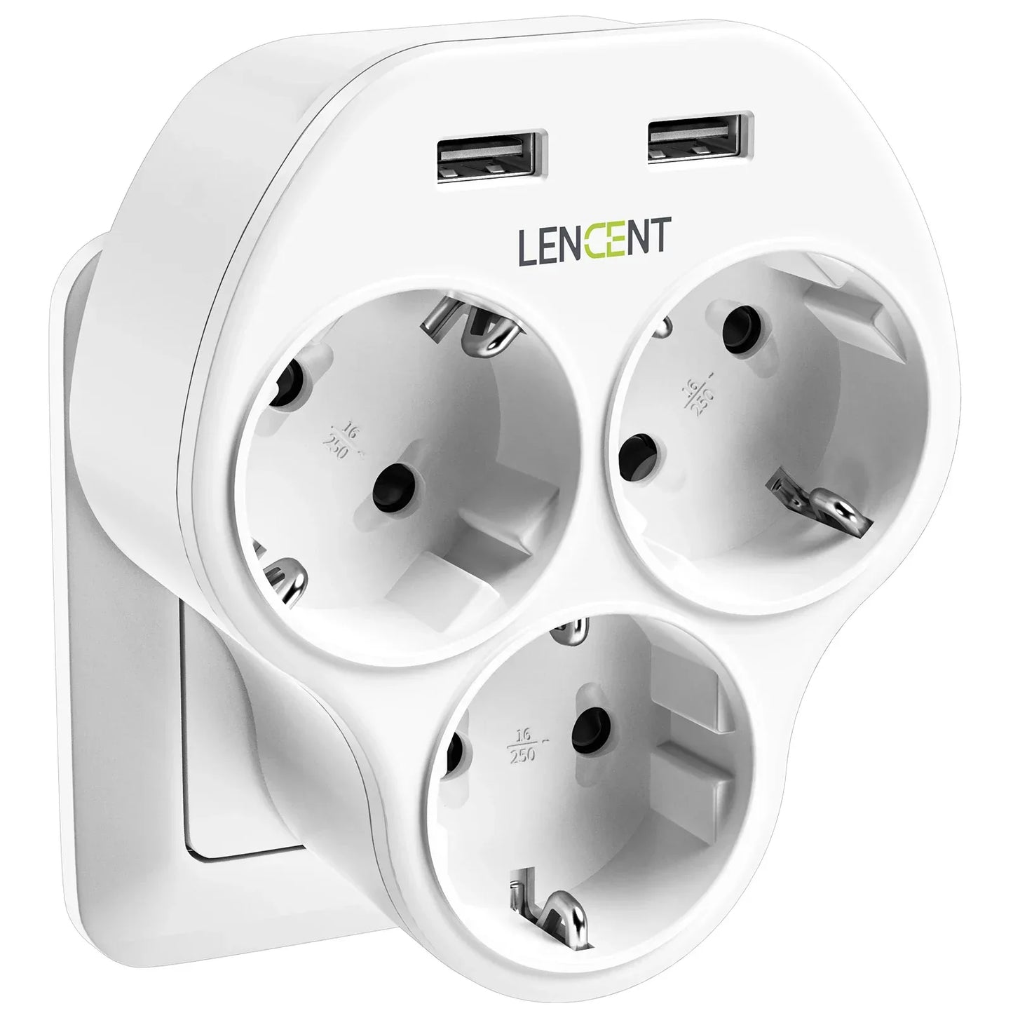 LENCENT USB Sockets dice Without Cable socket EU Socket Adapter Multiple socket EU Outlet Extender