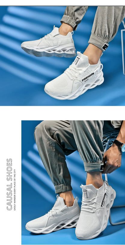 Men Casual Sneakers Summer 2023 Running Shoes Mesh Breathable Male Tenis Shoes Light Fashion Sport Shoes Men Hiking Shoes