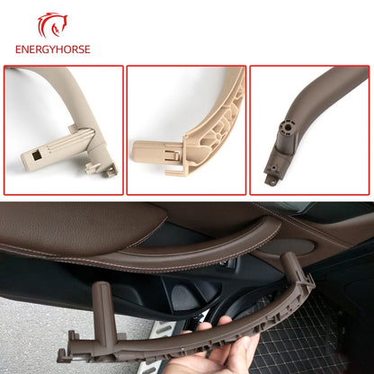 Left Right Single Car Inner Door Handle Interior Door Inside ABS Pull Handle Trim for BMW X5 X6 F15 F16 2014-2018