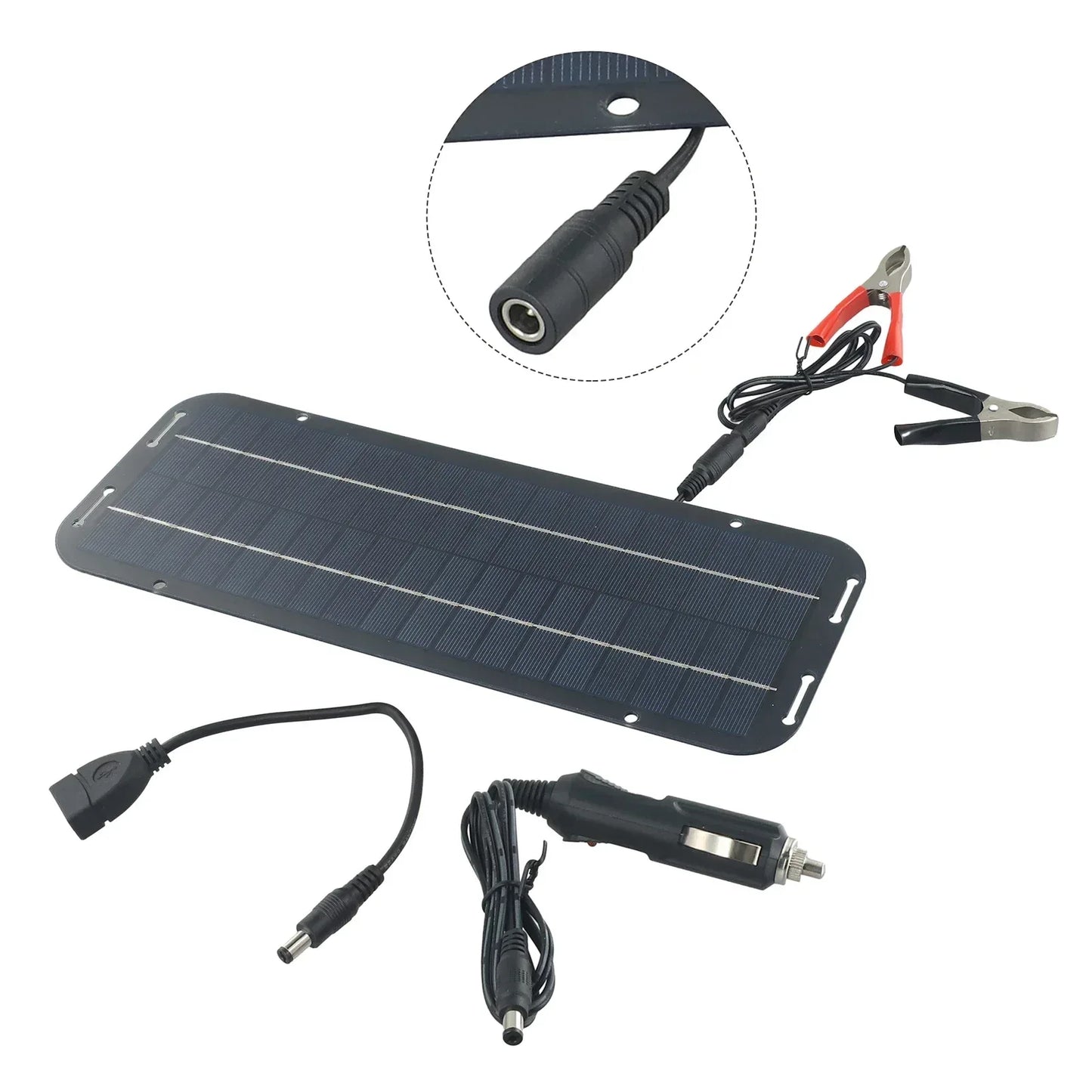Monocrystalline Solar Cells Solar Battery Trickle Charger 12V Olt Power Solar Panel Solar Battery Charger Car Van Boat Kit