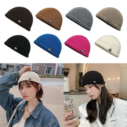 Soft Knitted Hat Windproof Thickened Autumn Winter Hat Ear Protection Hip Hop Hat Warm Bonnets Outdoor