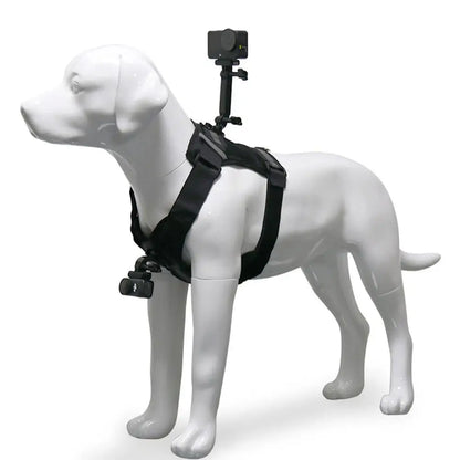 Dog Harness for All Action Cameras Soft Adjustable Dog Harness Mount for Large Medium Small Dogs Used for Chest Back Fixation