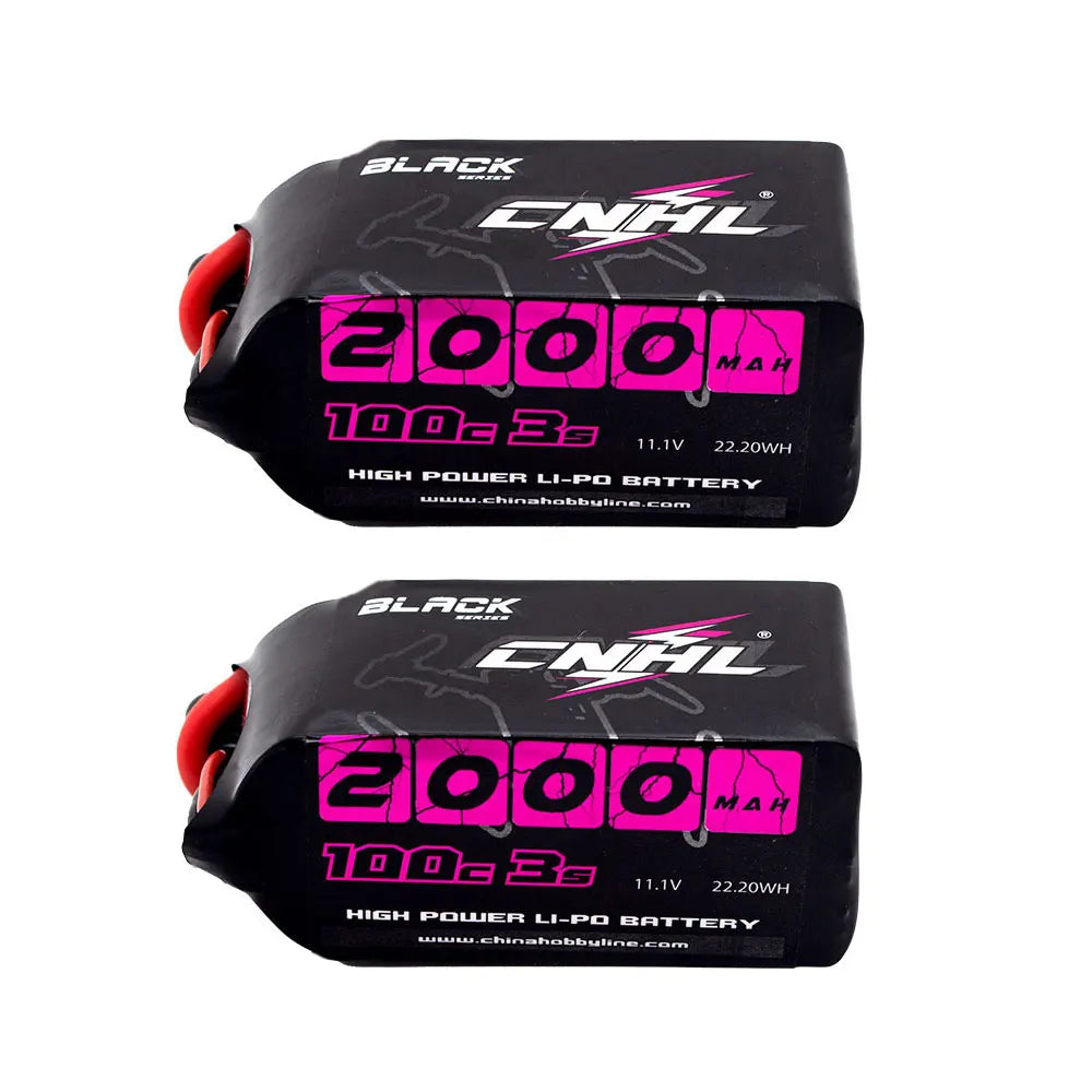 2pcs CNHL Lipo Battery 3S 4S 6S 2000mAh 11.1V 14.8V 22.2V 100C With XT60 Plug For RC Airplane Helicopter Quadcopter FPV Drone