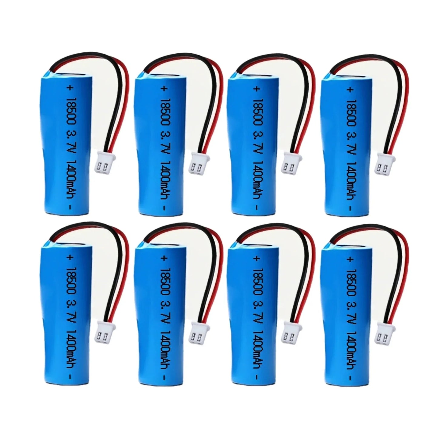 18500 3.7V 1400mAh Rechargeable Lithium Battery with Connector Wires for Flashlight Electric toothbrush Radio Keyboard Mouse