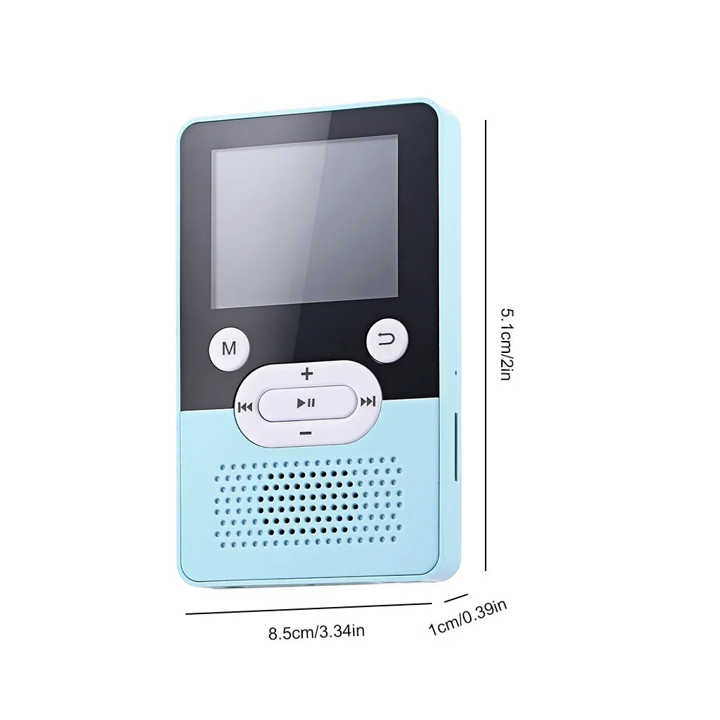 MP3 Player 3.5mm Bluetooth-compatible MP4 JPG JPEG BMP GIF Radio E-book Pedometer Multifunctional Music Pink 16G