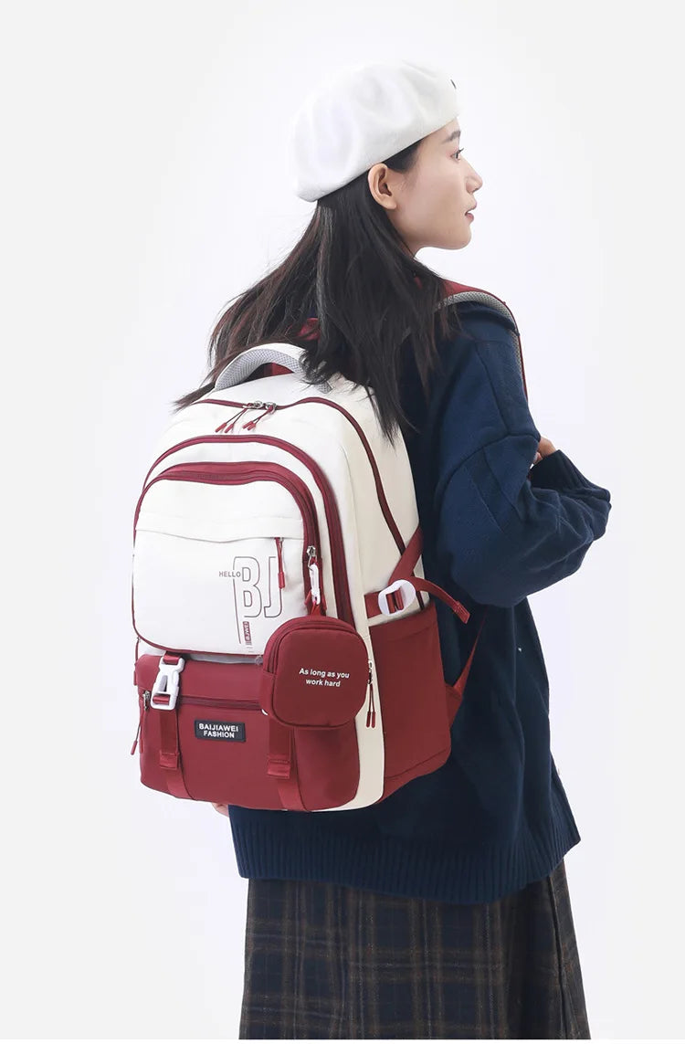 Teen Girls Backpacks for School 8-12 Years Students Casual Fashion Travel Backpacks Portability College Backpack for Women Bag