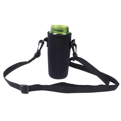 Portable Water Bottle Insulated Neoprene Holder Pouch Bag 420/550/750/1000/1500ml Shoulder With Adjustable Strap