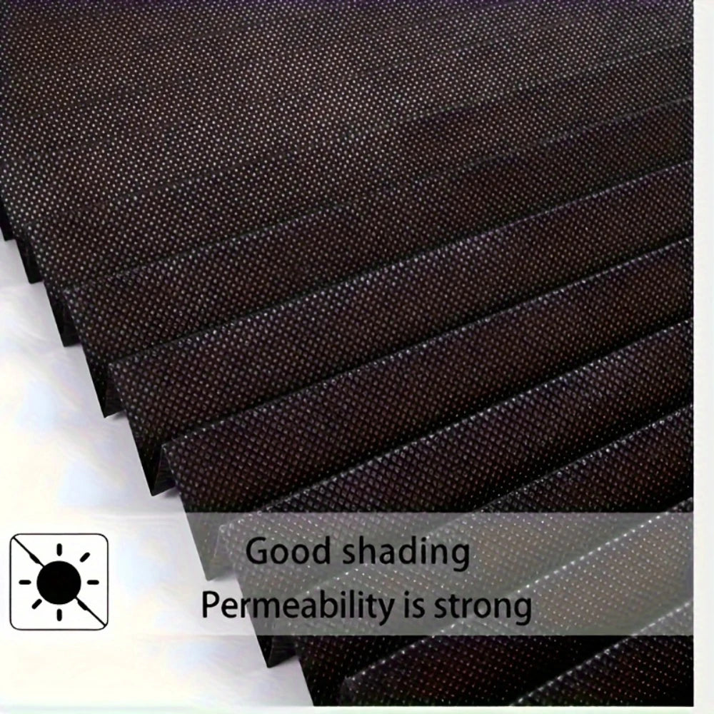 Window Shades Non-woven Fabric Pleated Zebra Blinds Roller Room Blackout Curtain For Living Room Balcony Easy Installation