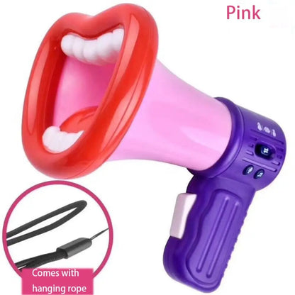 Handheld Megaphone Toys Portable Big Mouth Funny Recording Toy Megaphone Children Speaker