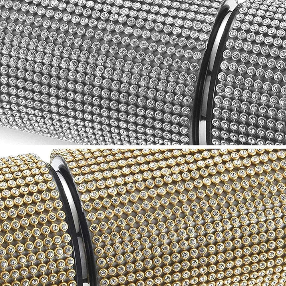 350/500/750/1000ml Luxury Rhinestone Thermos Bottle 2pcs Chain Portable Water Bottle Double Wall Stainless Steel Thermal Flask