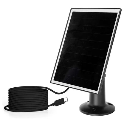 6W 5V Solar Panel Charger Shingled Solar Panel 24% Efficiency Micro USB & USB-C Port Solar Cell Panel for Phone iPad Outdoor Use