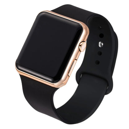 Fashion Digital Watches For Men Women Simple Square Sports LED Wristwatches Silicone Strap Casual Electronic Clock Reloj Hombre