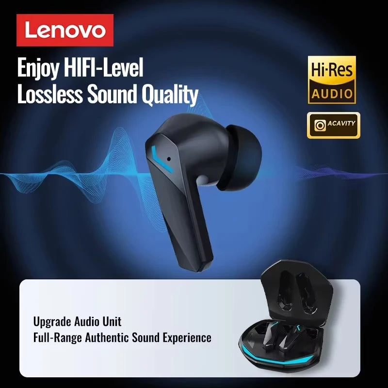 Choice Lenovo GM2 Pro TWS Bluetooth Headphones Long Endurance With Low Latency Headphones Smart Touch With HIFI Sound Earbuds