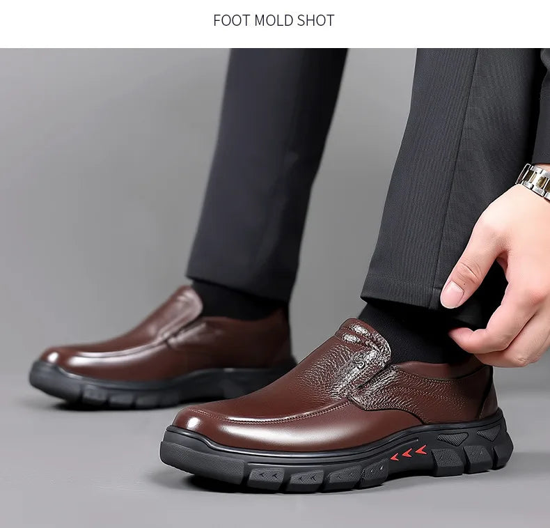2023 Genuine Shoes Men Casual Sneakers Comfort Design Man Shoe Business Leather Loafers Men Shoes Moccasins Tooling Shoe