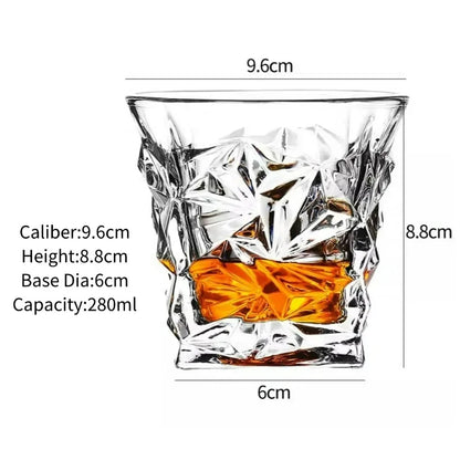Whiskey Glasses,Engraved Whiskey Glass,Old Fashioned Whiskey Glasses,Classical Scotch Glasses,Perfect Gift for Scotch Lovers