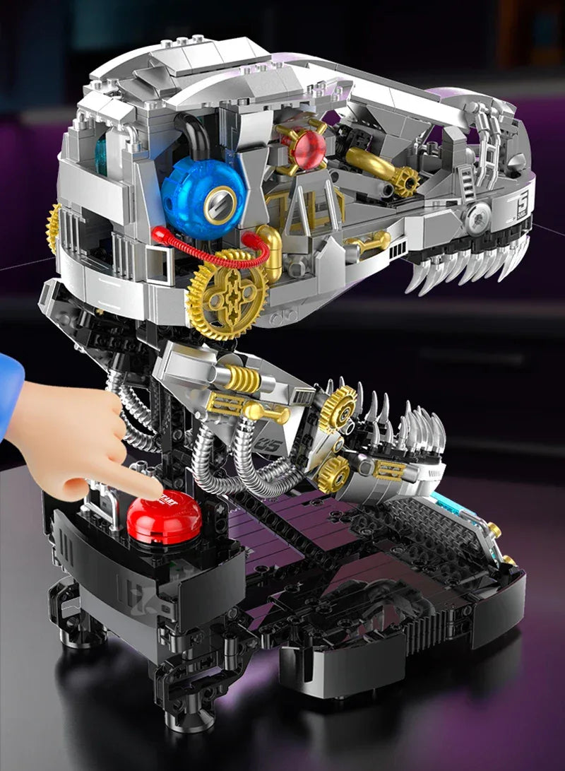 Mechanical Dinosaurs Building Blocks Model Simulated Electric Toys Christmas Gifts for Boys Kids Children Technical Toy Ornament