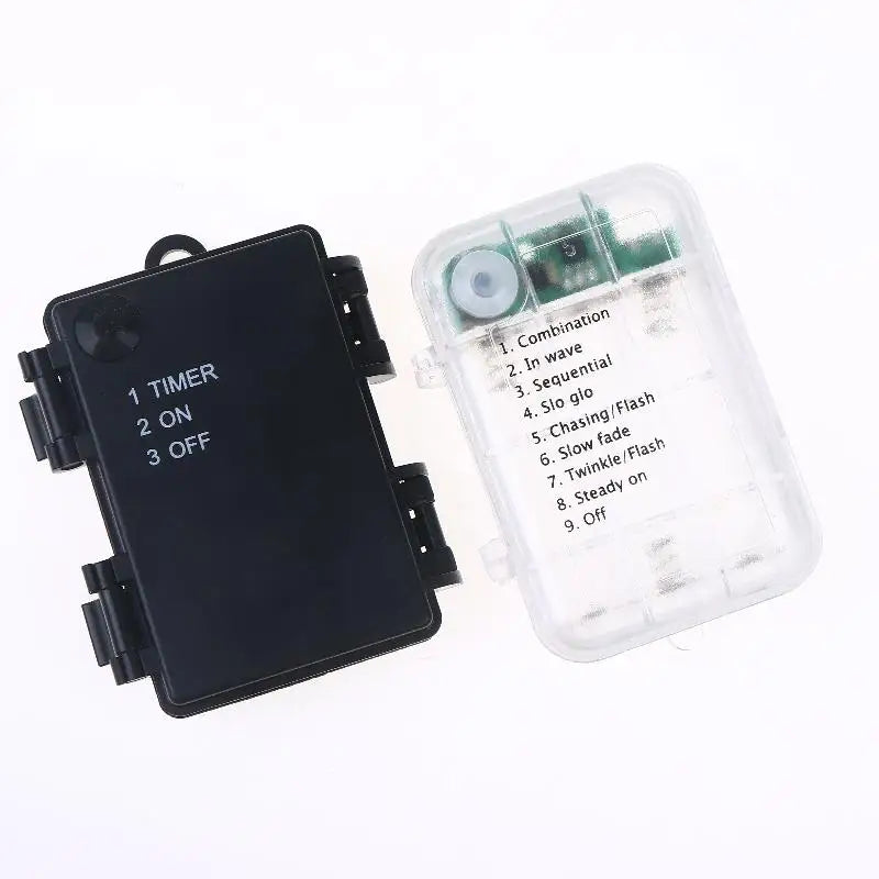 【TG】1 Set 3 Sections AA Battery Holder 3V No.5 Waterproof And Dustproof Battery Cartridge With Timing Function Battery Storage
