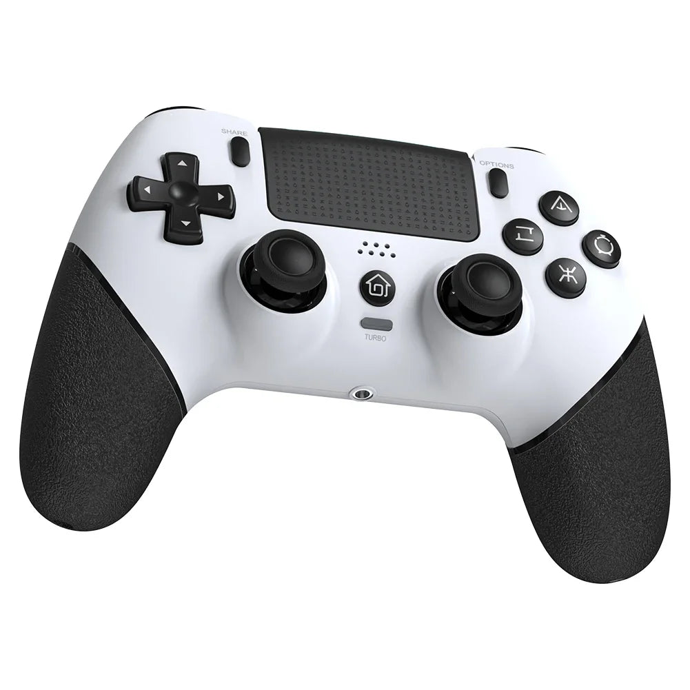 Wireless Gaming Controller 6 Axis Gyro Bluetooth Console Controller Macros Turbo Dual Vibration Hall Effect Joystick for PS4