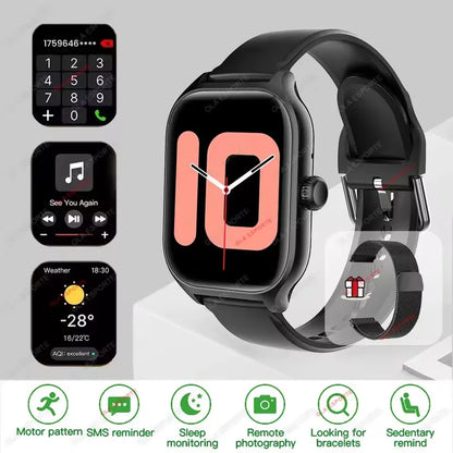 New Smart Watch Bluetooth Calls Men Women Smartwatch Heart Rate Monitor IP68 Waterproof Fitness Bracelet Custom Watch Face Pk H9
