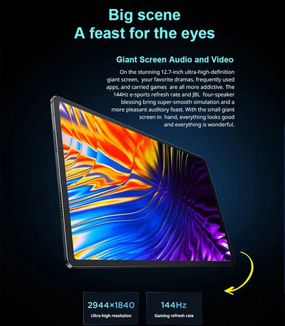 Global ROM Lenovo Xiaoxin Pad Pro 2025 12.7 inch Tablet Original  Dimensity 8300 144Hz 2.9K Display Android 14 10200mAh Pad PC