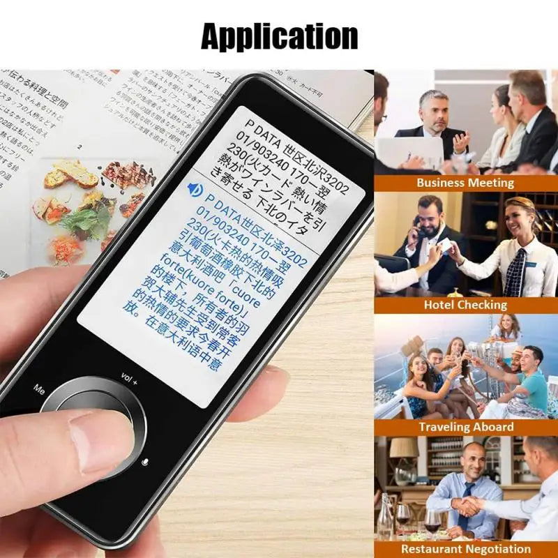 M9 Language Translator Device 107 National Languages Intelligent Translator Real-time Voice, Recording, Text Translation Device