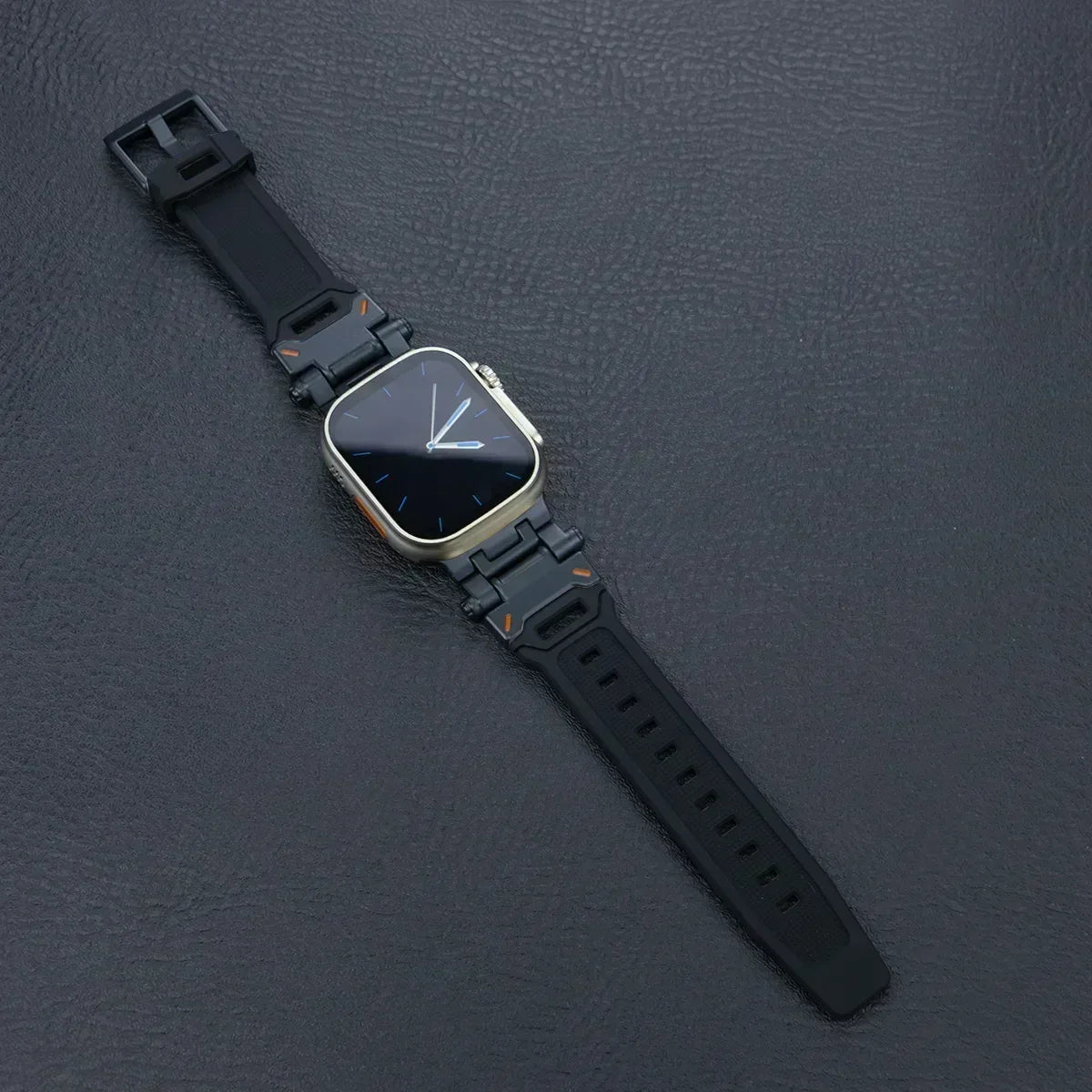 Silicone Sport Band for Apple Watch Ultra 49mm 45mm 42 44mm Rubber Strap for iWatch Series 9 8 7 se 6 5 4 ultra 2 49 Correa