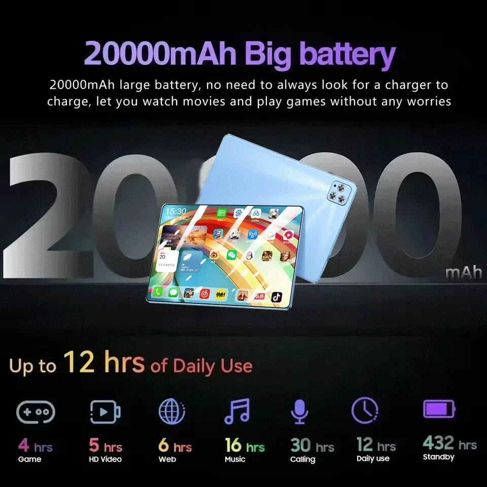 Original Tablet iPad Air Pro 11 Inch 22GB RAM 2TB ROM tablet Android 14 Pad Tablet PC Phone Dual SIM Wifi Multifunction Tab PC