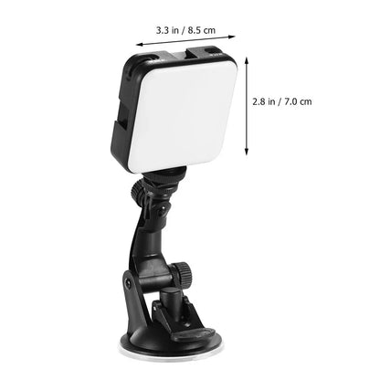 LED Camera Video Conference Light Suction Cup Portable Laptop Webcam Lamp Video Lighting Broadcasting Lighting